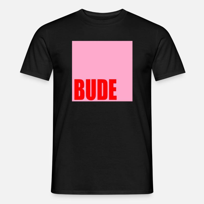 ZUHAUSE WOHNUNG BUDE - Männer T-Shirt - Schwarz