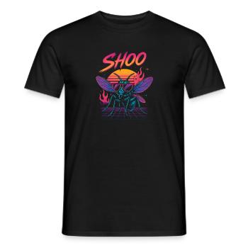 Shoo Fly Drôle de haine mouches Shoo Fly - T-shirt homme - noir - Devant - AI Model Male 178 light (178cm)