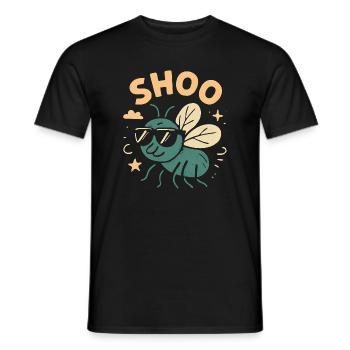 Shoo Fly Drôle de haine mouches Shoo Fly - T-shirt homme - noir - Devant - AI Model Male 178 light (178cm)