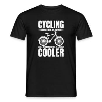 Cycling Brother in law Bike Rider Cyclist - Männer T-Shirt - Schwarz - Vorne - AI Model Male 178 light (178cm)
