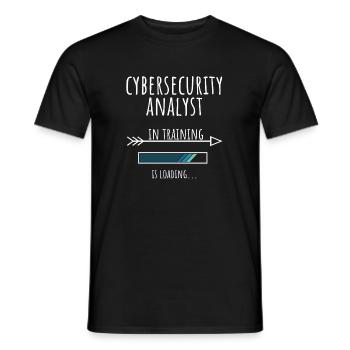 Analyste en cybersécurité Cadeau Profession Formation - T-shirt homme - noir - Devant - AI Model Male 178 light (178cm)