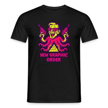 New Graphic Order Supermotiv - Männer T-Shirt - Schwarz - Vorne - AI Model Male 178 light (178cm)