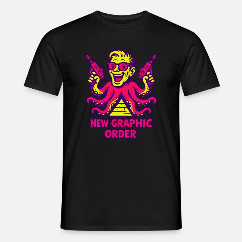 New Graphic Order Supermotiv - Männer T-Shirt - Schwarz