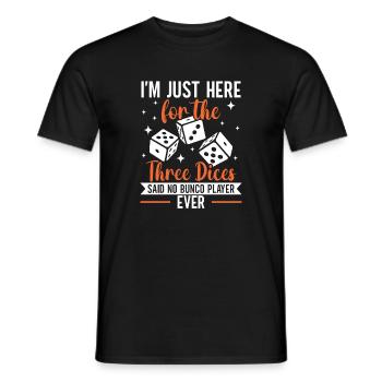 Bunco Squad Würfelspieler Brettspiele Geschenk - Männer T-Shirt - Schwarz - Vorne - AI Model Male 178 light (178cm)