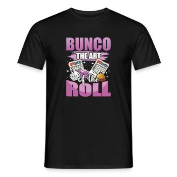 Jeu de dés Bunco L'art du lancer de dés - T-shirt homme - noir - Devant - AI Model Male 178 light (178cm)