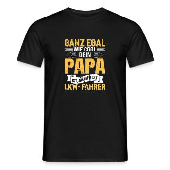 TRUCK DRIVER Dad Saying Design - Men's T-Shirt - black - Front - AI Model Male 178 light (178cm)