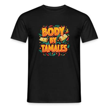 Tamale Body par Tamales - T-shirt homme - noir - Devant - AI Model Male 178 light (178cm)