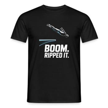 Kunstspringen Turmspringer Sprungbrett - Männer T-Shirt - Schwarz - Vorne - AI Model Male 178 light (178cm)
