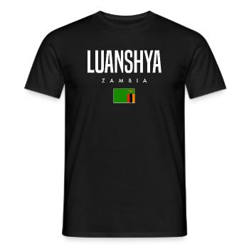 Luanshya Sambia - Männer T-Shirt - Schwarz - Vorne - AI Model Male 178 light (178cm)