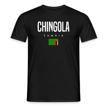 Chingola Sambia - Männer T-Shirt - Schwarz - Vorne - AI Model Male 178 light (178cm)