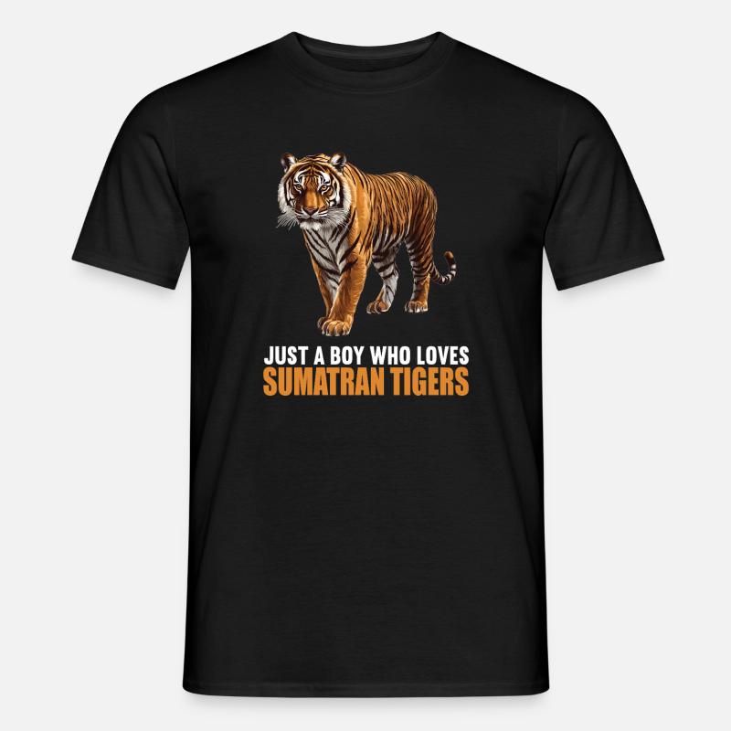 Sumatra-Tiger - Männer T-Shirt - Schwarz