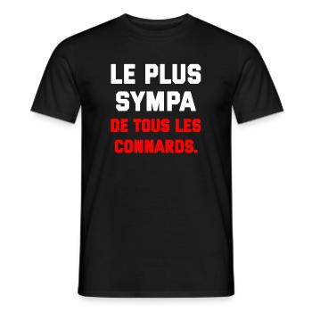 Humorvolles Design, Sturheit und Freundschaft - Männer T-Shirt - Schwarz - Vorne - AI Model Male 178 light (178cm)