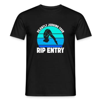 Kunstspringen Turmspringer Sprungbrett - Männer T-Shirt - Schwarz - Vorne - AI Model Male 178 light (178cm)