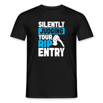 Kunstspringen Turmspringer Sprungbrett - Männer T-Shirt - Schwarz - Vorne - AI Model Male 178 light (178cm)