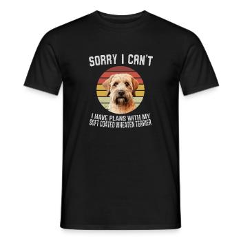 T-shirt humoristique Wheatweiner Terrier Citation - T-shirt homme - noir - Devant - AI Model Male 178 light (178cm)