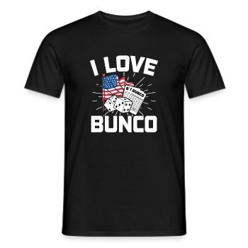 Drapeau des États-Unis Bunco Play Dice Player Gift - T-shirt homme - noir - Devant - AI Model Male 178 light (178cm)