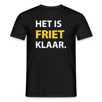 It's fries - Men's T-Shirt - black - Front - AI Model Male 178 light (178cm)