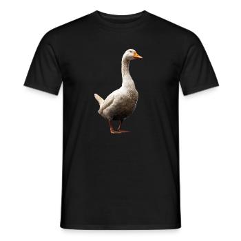 Gans Süße Gänseküken Gans Küken Ente Kleine Gänse - Männer T-Shirt - Schwarz - Vorne - AI Model Male 178 light (178cm)