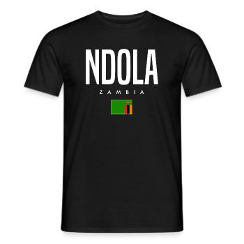 Ndola, Zambia - Men's T-Shirt - black - Front - AI Model Male 178 light (178cm)