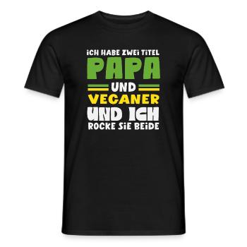 Attention I'm Vegan Funny Vegan Gift - Men's T-Shirt - black - Front - AI Model Male 178 light (178cm)