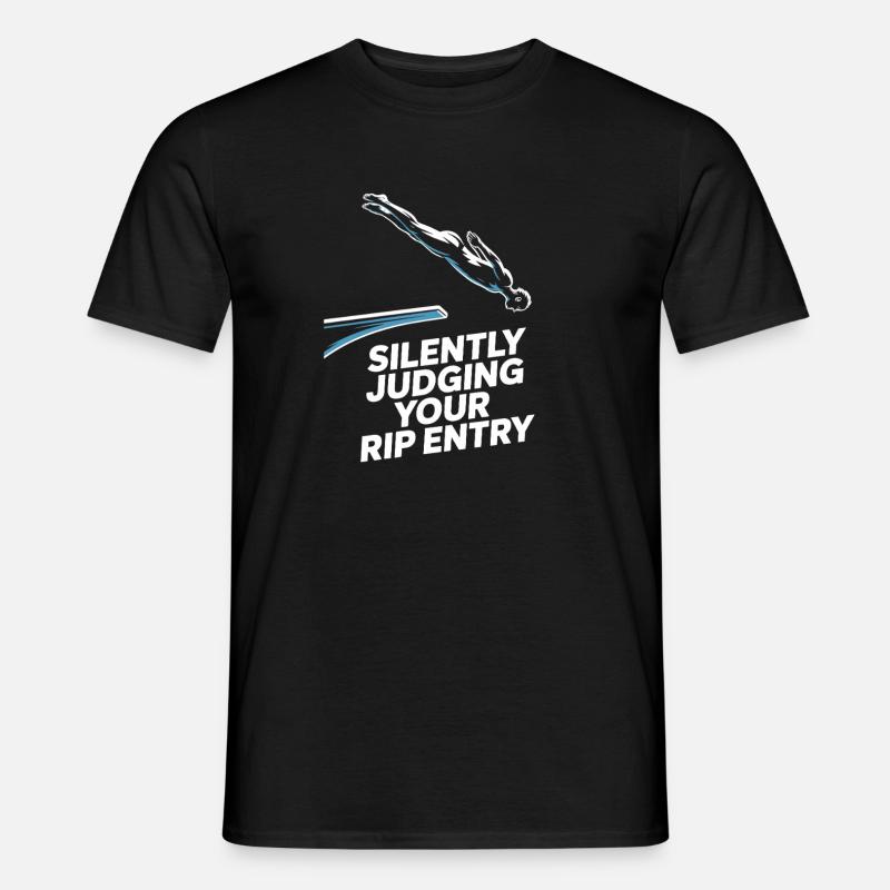 Kunstspringen Turmspringer Sprungbrett - Männer T-Shirt - Schwarz