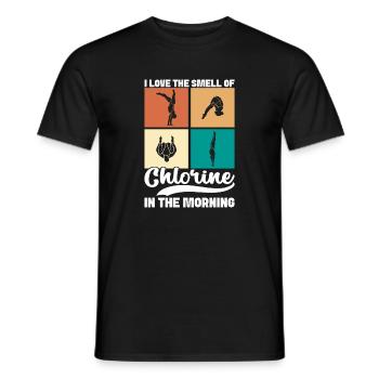 Kunstspringen Turmspringer Sprungbrett - Männer T-Shirt - Schwarz - Vorne - AI Model Male 178 light (178cm)