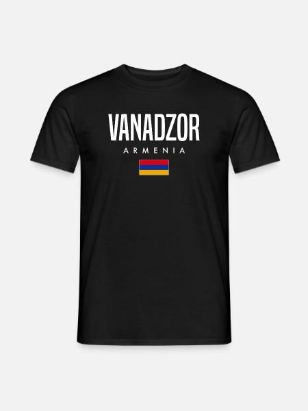 Vanadzor, Armenia - Men's T-Shirt - black
