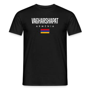 Vagharshapat Armenia - Men's T-Shirt - black - Front - AI Model Male 178 light (178cm)