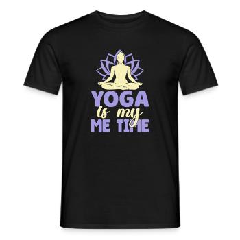 Yoga Is My Me Time Yoga Drôle - T-shirt homme - noir - Devant - AI Model Male 178 light (178cm)