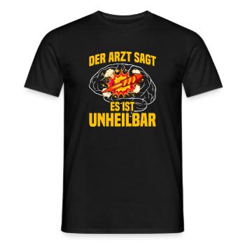 Unheilbar Pyrotechniker Böllern Feuerwerk - Männer T-Shirt - Schwarz - Vorne - AI Model Male 178 light (178cm)