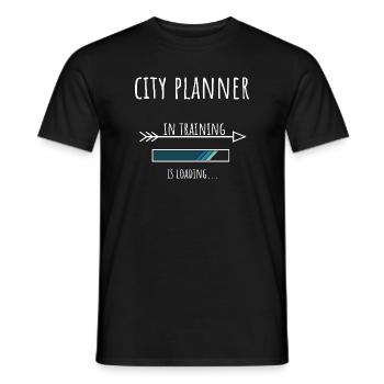City Planner Gift Profession Education - Men's T-Shirt - black - Front - AI Model Male 178 light (178cm)