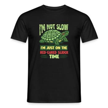 Red-eared Turtle - Men's T-Shirt - black - Front - AI Model Male 178 light (178cm)