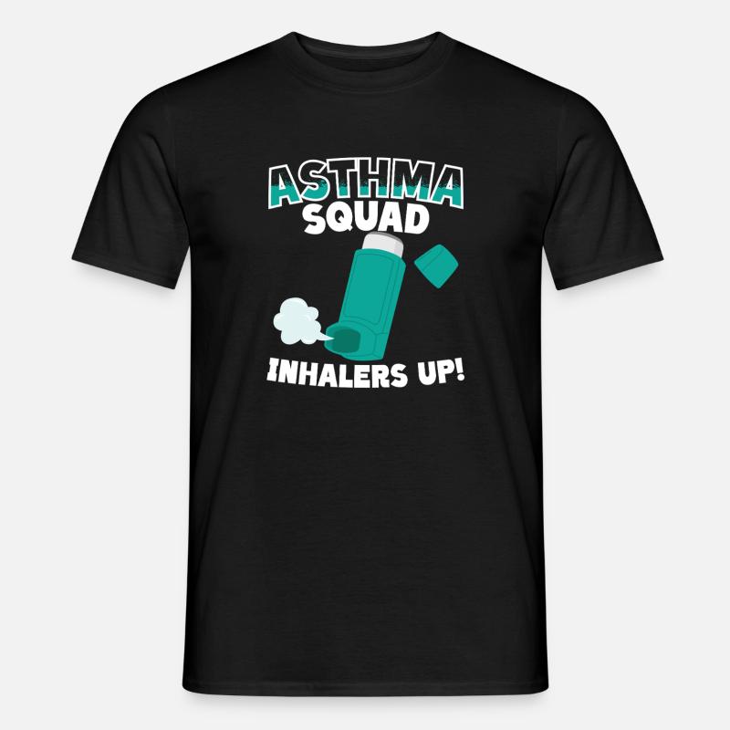 Asthma Squad Inhalers Up Asthmatiker - Männer T-Shirt - Schwarz