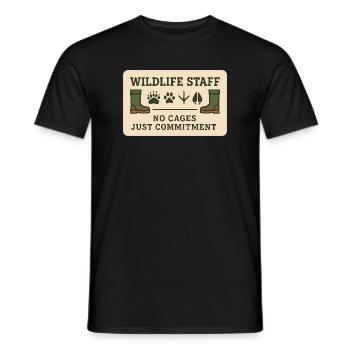 Zookeeper Animal Care Worker Zoo Employee - Men's T-Shirt - black - Front - AI Model Male 178 light (178cm)