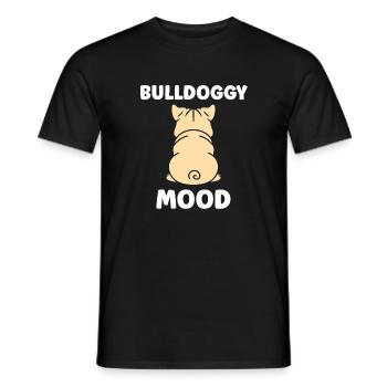 Calmed Mascot Dog Pattern - Men's T-Shirt - black - Front - AI Model Male 178 light (178cm)