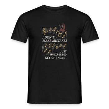 Piano Teacher Music Teacher Funny Teacher - Men's T-Shirt - black - Front - AI Model Male 178 light (178cm)