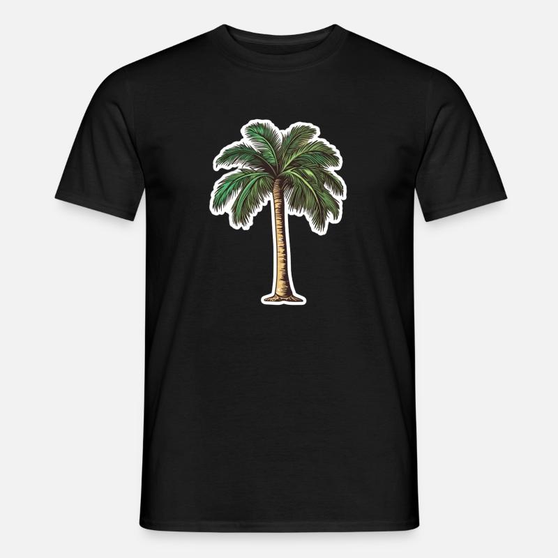 Palme - Männer T-Shirt - Schwarz