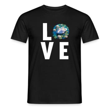 Cygnes Cygne - T-shirt homme - noir - Devant - AI Model Male 178 light (178cm)