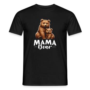 Mama Bear Fête des Mères Mère Parent Mama Bear - T-shirt homme - noir - Devant - AI Model Male 178 light (178cm)