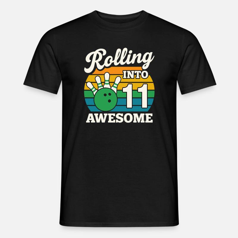 Retro 11 Bowling Celebration Tee - Men's T-Shirt - black