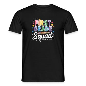 Retour à l'école de l'équipe de première année - T-shirt homme - noir - Devant - AI Model Male 178 light (178cm)