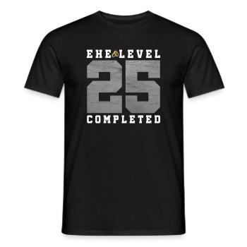 25th Wedding Anniversary - Men's T-Shirt - black - Front - AI Model Male 178 light (178cm)