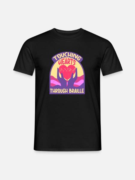 Braille Teacher Braille Dotum - Men's T-Shirt - black