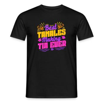 Tamale Best Tamales Making Tia Ever - Männer T-Shirt - Schwarz - Vorne - AI Model Male 178 light (178cm)