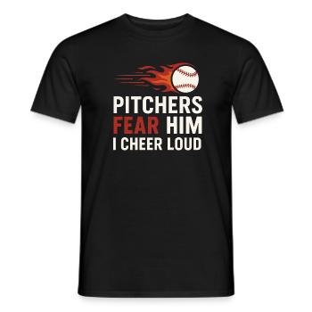 Boy Mom Baseball Proter Sohn Homerun Travel Team - Männer T-Shirt - Schwarz - Vorne - AI Model Male 178 light (178cm)