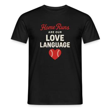 Boy Mom Baseball Proter Sohn Homerun Travel Team - Männer T-Shirt - Schwarz - Vorne - AI Model Male 178 light (178cm)