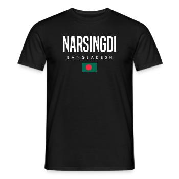 Narsingdi Bangladesh - Men's T-Shirt - black - Front - AI Model Male 178 light (178cm)