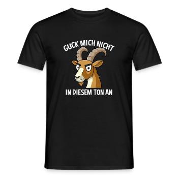 Ne me regarde pas sur ce ton Capricorne - T-shirt homme - noir - Devant - AI Model Male 178 light (178cm)