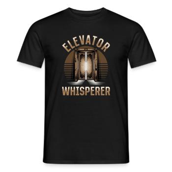 Elevator toddler & kids - Men's T-Shirt - black - Front - AI Model Male 178 light (178cm)