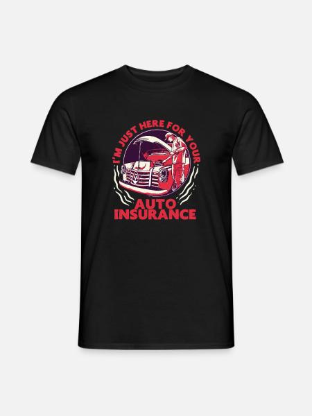Versicherungsmakler Autoversicherung - Männer T-Shirt - Schwarz